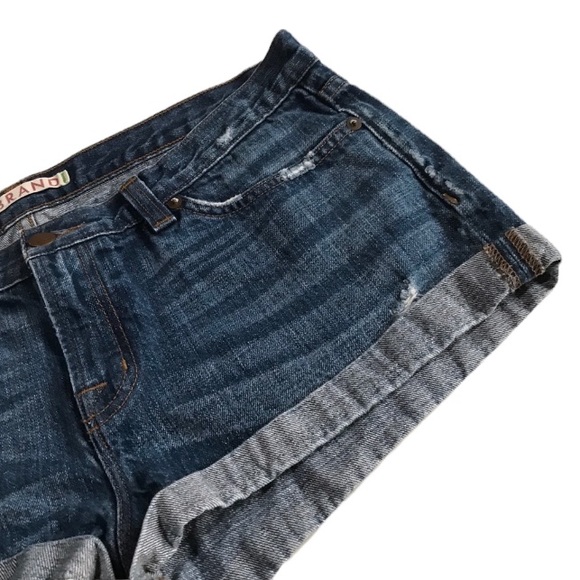 J Brand Mako Distressed Cuffed Denim Shorts Sz 31 - Picture 5 of 15